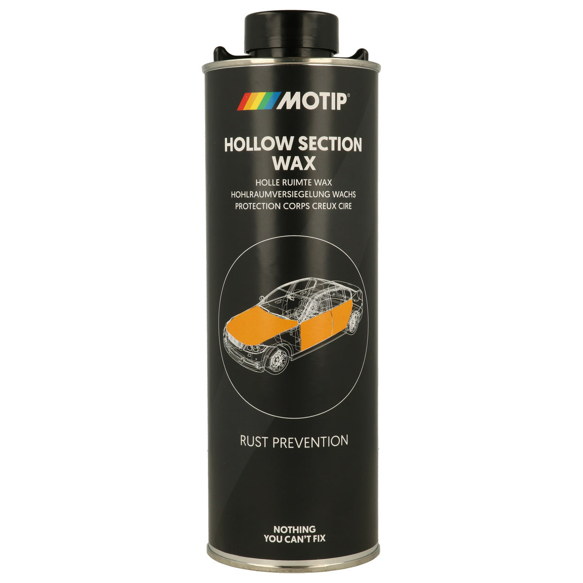 ANTIROUILLE A BASE DE CIRE POUR ESPACES CREUX FLACON 1L MOTIP