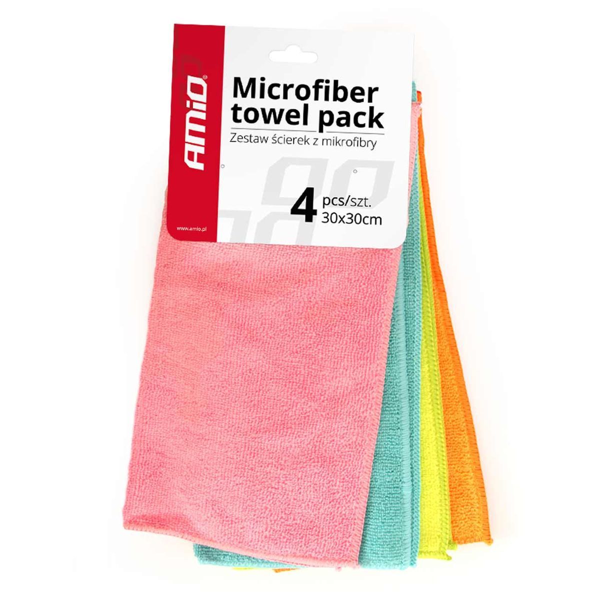 PACK 4 CHIFFONS MICROFIBRE 30X30CM - AMIO