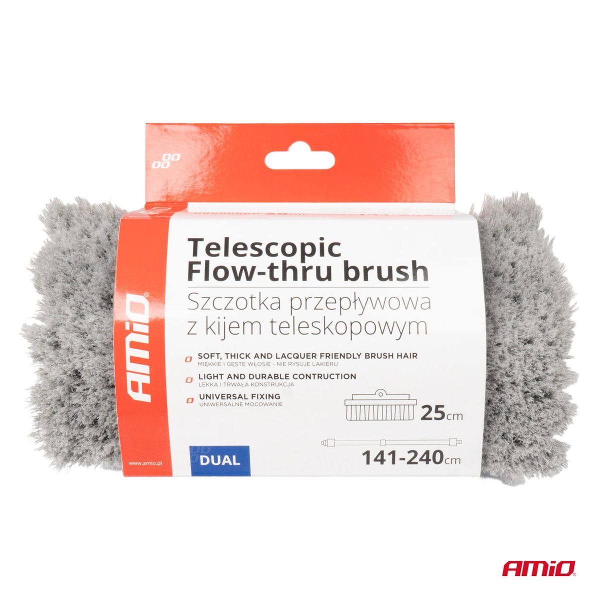 BROSSE A LAVER TÉLESCOPIQUE 141-240CM AMIO