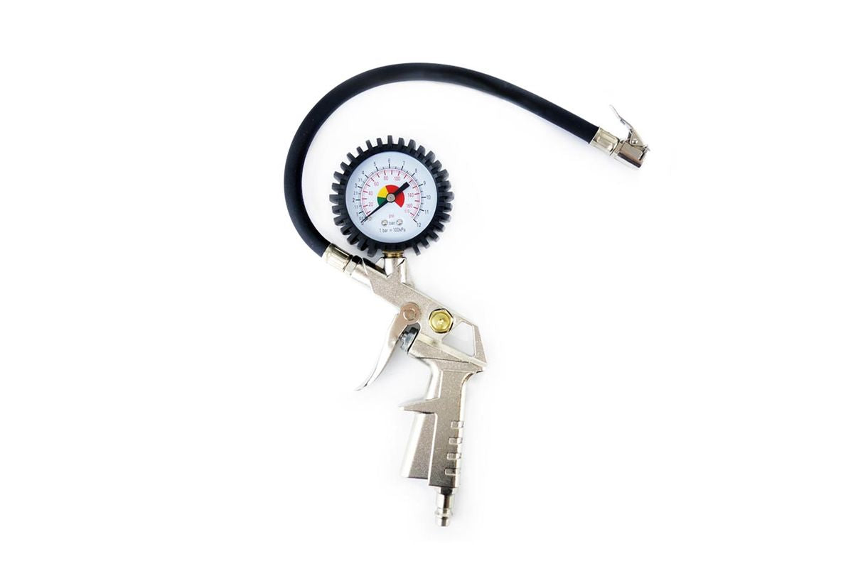 PISTOLET DE GONFLAGE AVEC MANOMETRE 12 BARS