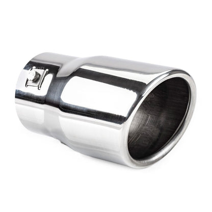 EMBOUT D'ECHAPPEMENT SIMPLE ACIER INOXYDABLE DIAM INT 48-65/ DIAM EXT 78-90MM