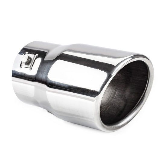 EMBOUT D'ECHAPPEMENT SIMPLE ACIER INOXYDABLE DIAM INT 48-65/ DIAM EXT 78-90MM