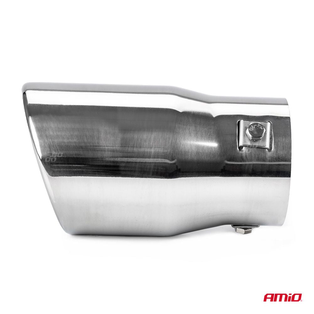 EMBOUT D'ECHAPPEMENT SIMPLE ACIER INOXYDABLE DIAM INT 48-65/ DIAM EXT 78-90MM