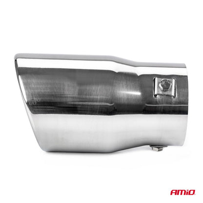 EMBOUT D'ECHAPPEMENT SIMPLE ACIER INOXYDABLE DIAM INT 48-65/ DIAM EXT 78-90MM