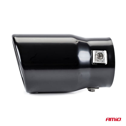 EMBOUT D'ÉCHAPPEMENT EN ACIER INOXYDABLE NOIR MT 017B AMIO