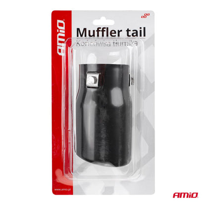 EMBOUT D'ÉCHAPPEMENT EN ACIER INOXYDABLE NOIR MT 017B AMIO