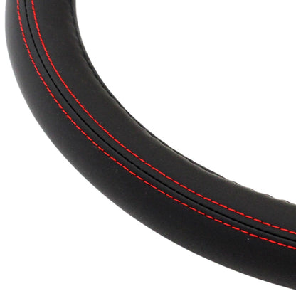 COUVRE VOLANT NOIR AVEC COUTURES ROUGE 37-39CM AMIO