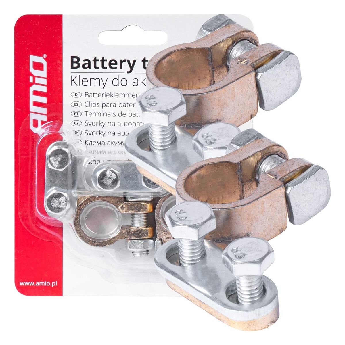 COSSES DE BATTERIE 600 AMP 12/24V AVEC VIS X 2 AMIO