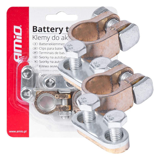 COSSES DE BATTERIE 600 AMP 12/24V AVEC VIS X 2 AMIO