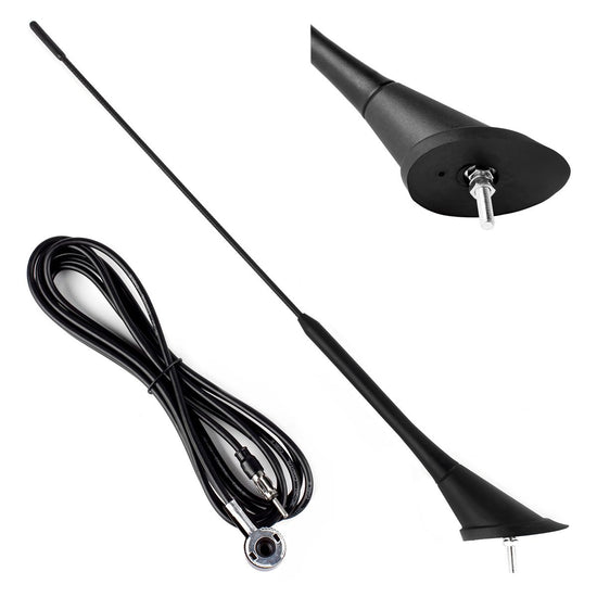 ANTENNE DE TOIT UNIVERSELLE 40 CM AMIO CABLE 3M AVEC DIN AMIO