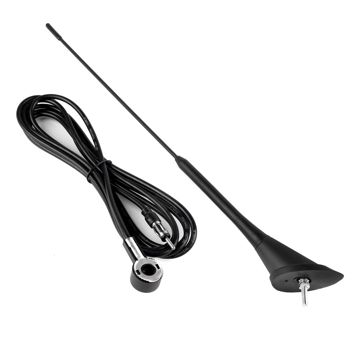 ANTENNE DE TOIT UNIVERSELLE 40 CM AMIO CABLE 3M AVEC DIN AMIO