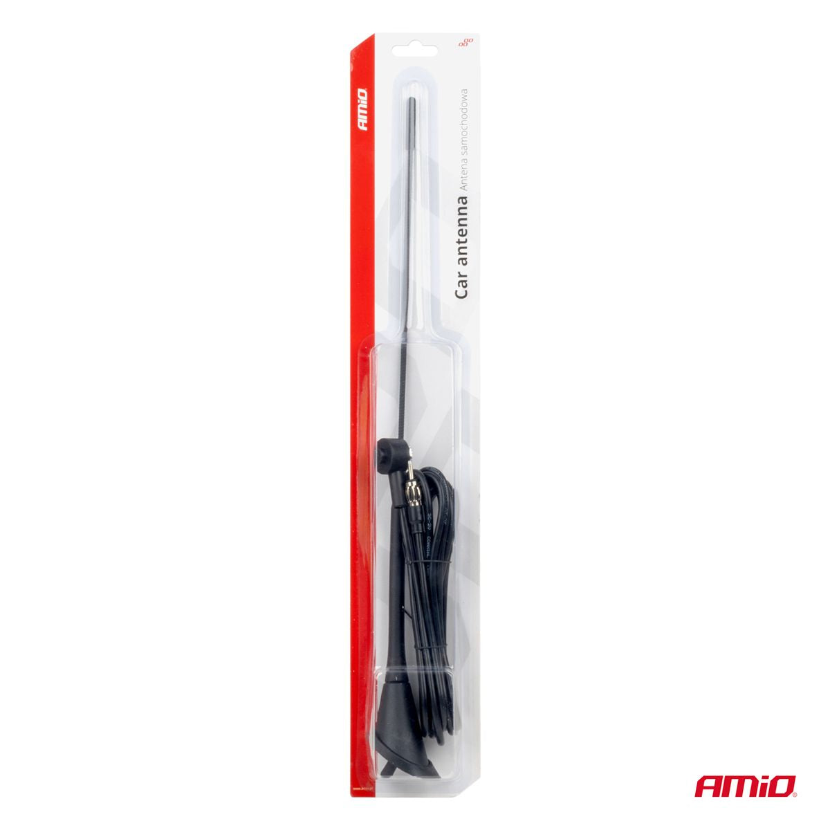 ANTENNE DE TOIT UNIVERSELLE 40 CM AMIO CABLE 3M AVEC DIN AMIO