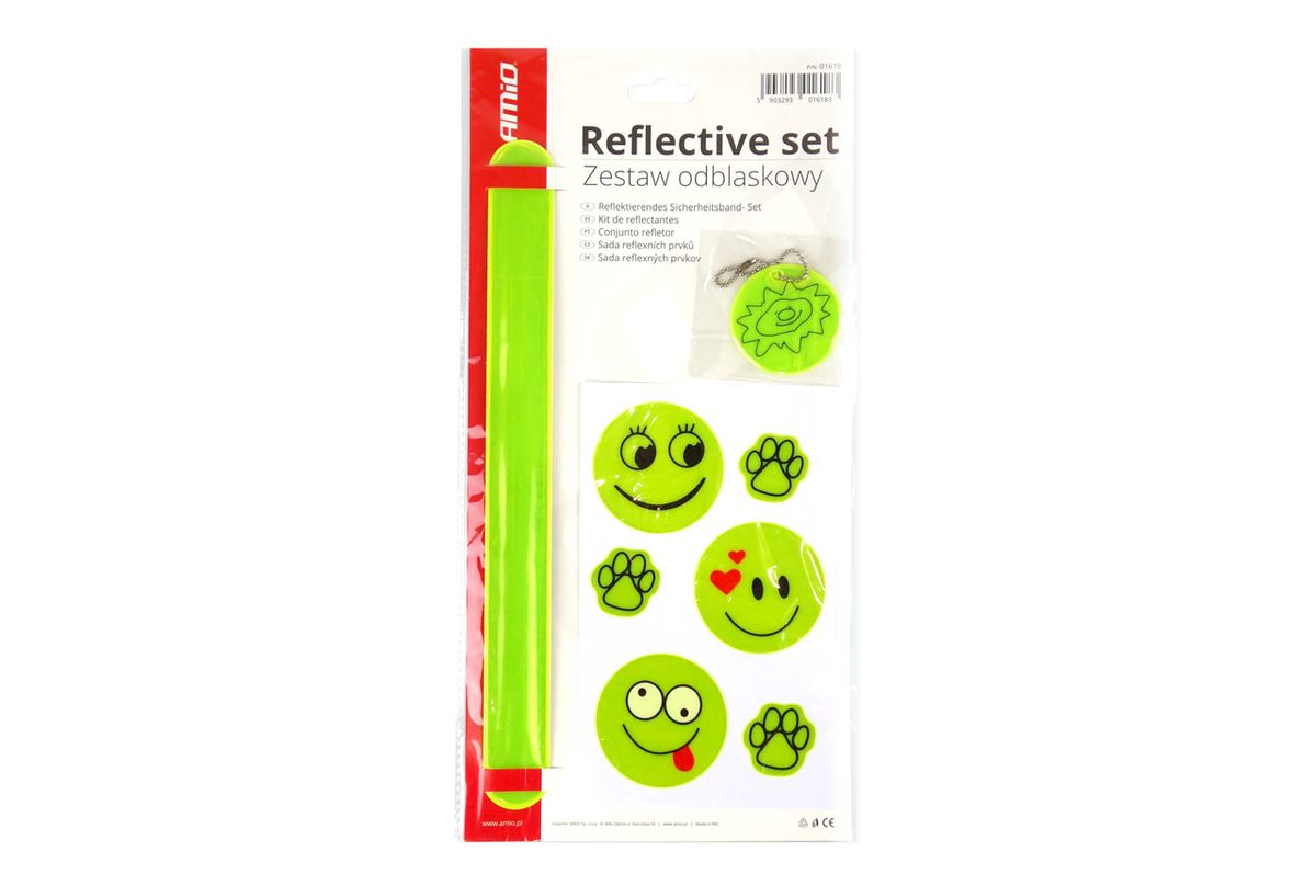 SET D'ACCESSOIRES REFLECHISSANTS POUR ENFANT AMIO