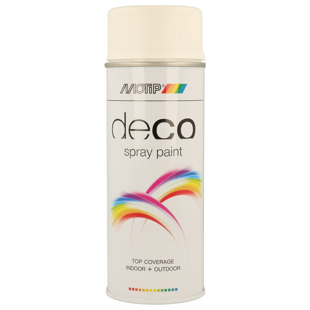 PEINTURE DECO RAL9010 SATINE AEROSOL 400ML MOTIP