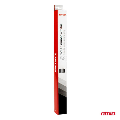 FILM SOLAIRE 15% ARGENT FONCÉ 75X300CM POUR VITRES AMIO