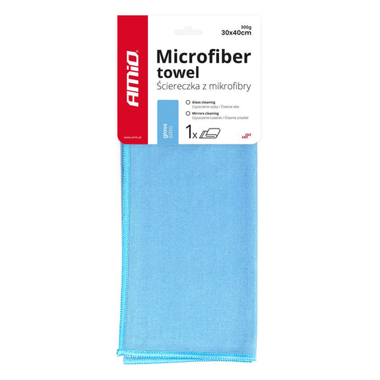 CHIFFON MICROFIBRE POUR VITRES 30X40CM AMIO