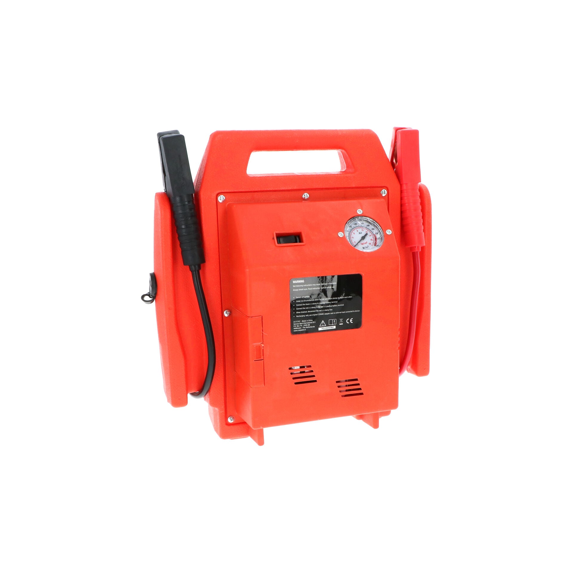 BOOSTER/DEMARREUR 12V/17AH/400A AVEC COMPRESSEUR D'AIR 18 BARS CARPOINT