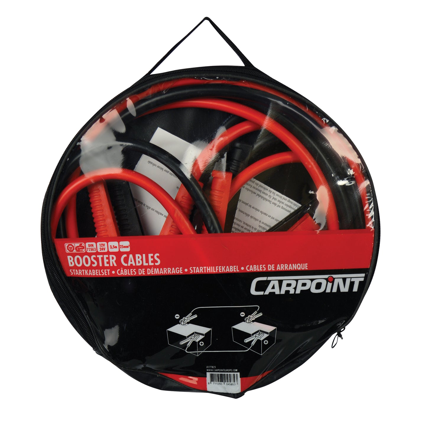 CABLES DE DEMARRAGE 25MM² TUV/GS/DIN 3.5M (PINCES ISOLEES) CARPOINT
