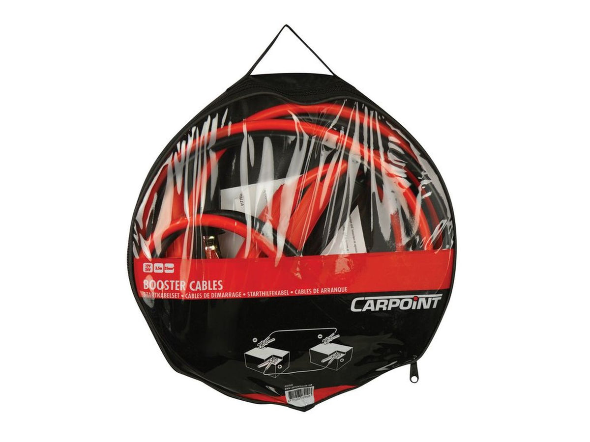 CABLES DE DEMARRAGE 35MM² 3,5M 12/24V (PINCES ISOLEES) CARPOINT