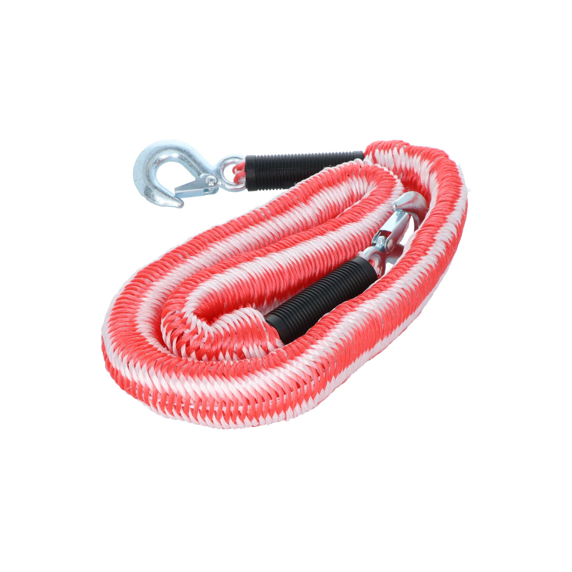 CABLE DE REMORQUAGE AVEC CROCHETS DE SECURITE STRETCH 1,5M A 4M 2800KG MAX CARPOINT