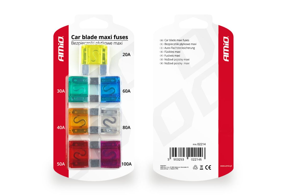 MAXI FUSIBLES 20A À 100A 7CS AMIO