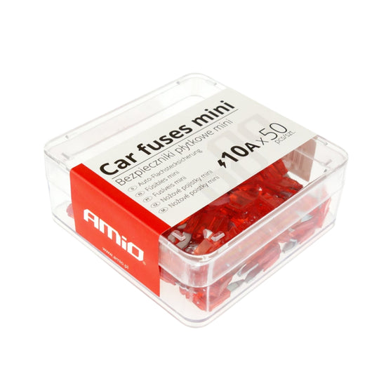 BOITE DE 50 FUSIBLES MINI 10A AMIO