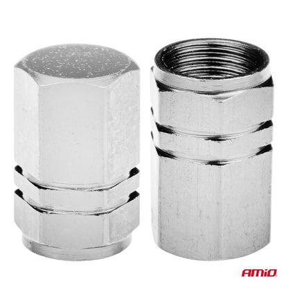 BOUCHONS DE VALVES EN ALUMINIUM ARGENT 4 PCS AMIO