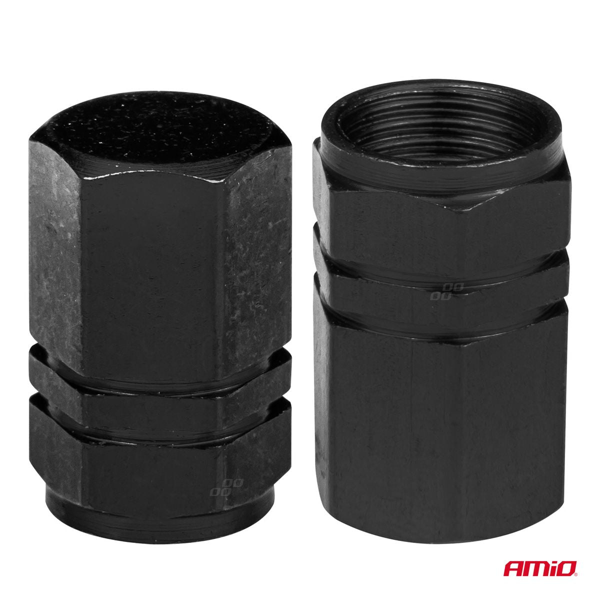 BOUCHONS DE VALVES EN ALUMINIUM NOIR 4PCS AMIO