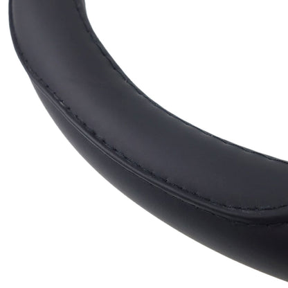 COUVRE VOLANT NOIR AVEC MEPLAT 37-39CM AMIO