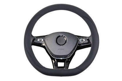 COUVRE VOLANT NOIR AVEC MEPLAT 37-39CM AMIO