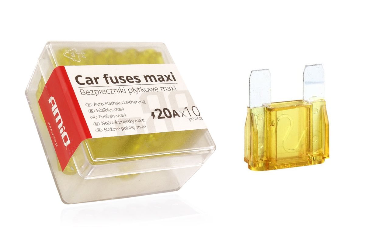 BOITE DE 10 FUSIBLES MAXI 20A AMIO