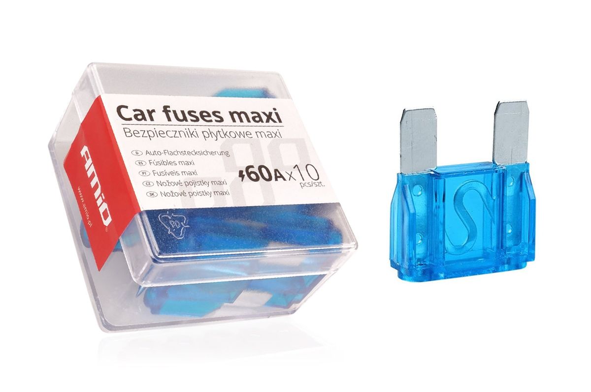 BOITE DE 10 FUSIBLES MAXI 60A AMIO