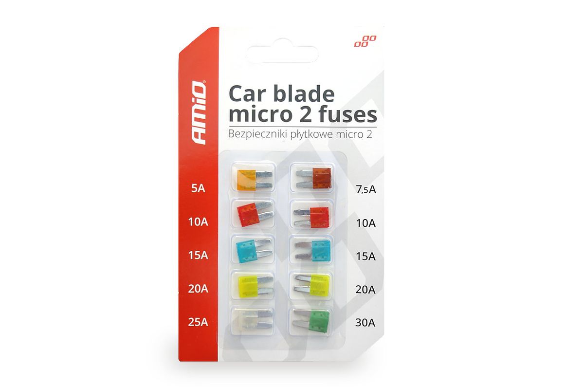 FUSIBLES MICRO 2 5A À 30A 10PCS AMIO