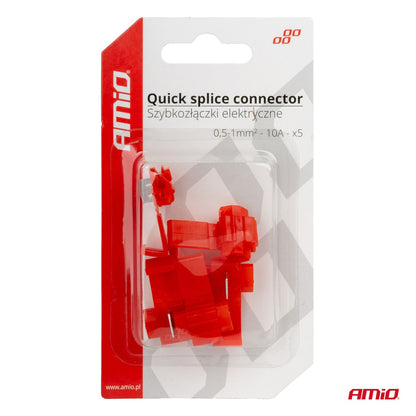 COSSE CONNECTEUR RAPIDE 0,5-1MM2 10A 5PCS AMIO