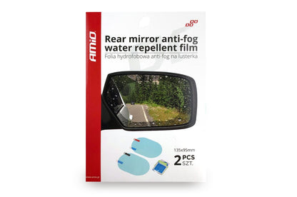FILM HYDROFUGE ANTI-BUÉE POUR RÉTROVISEUR 135X95MM 2 PCS AMIO