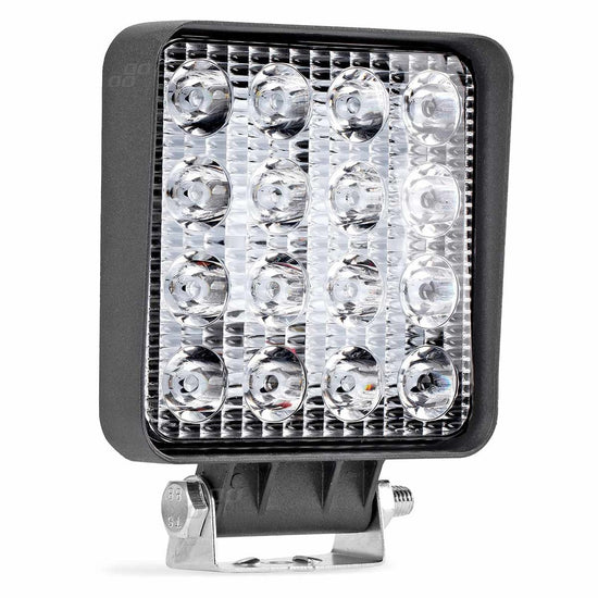 AMiO Phare de travail 16 LED 3840 lm, 9 à 36 V, 110 × 110 mm | 02424
