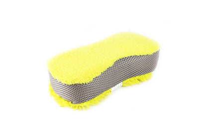 EPONGE MICROFIBRE JAUNE 63G 23X10X5,5CM AMIO