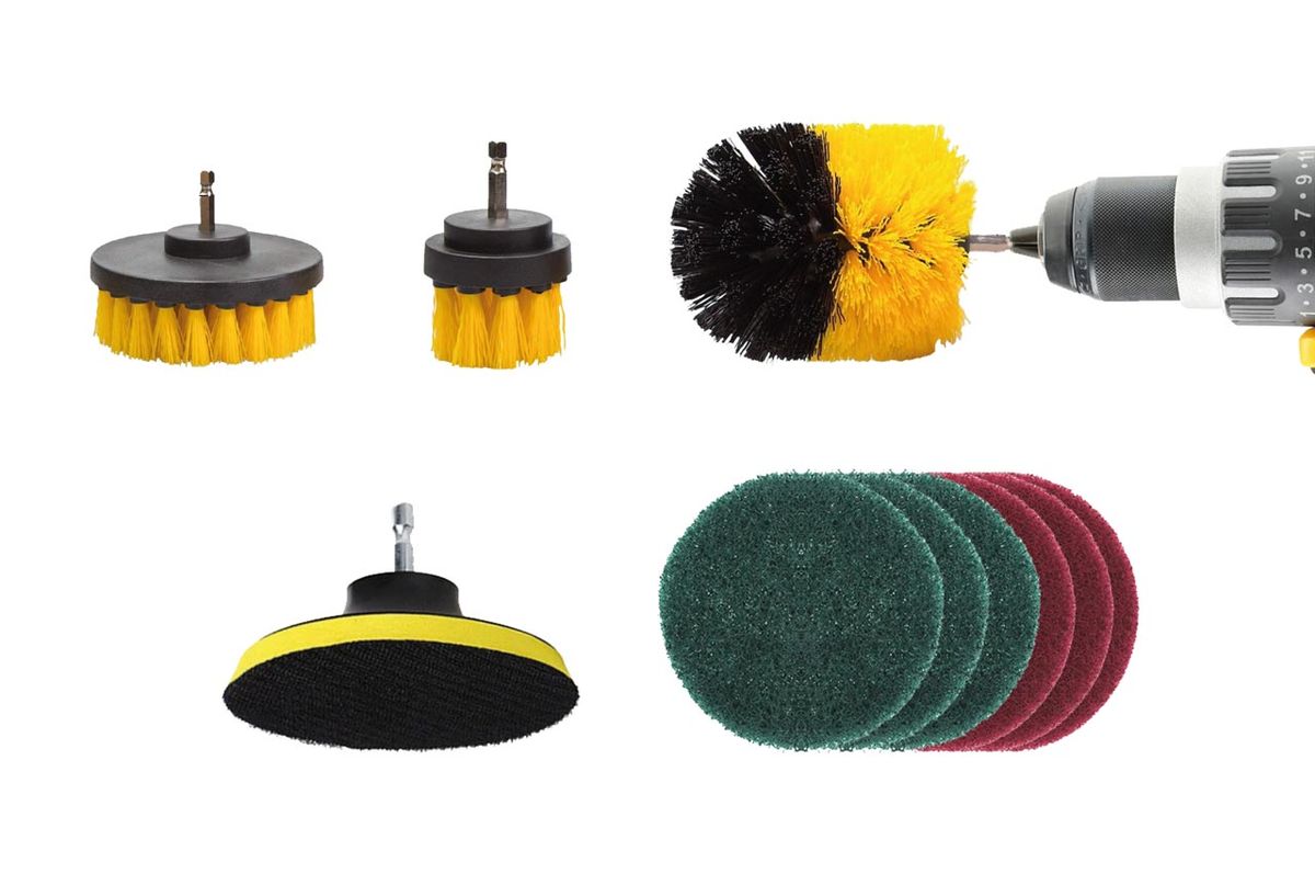 JEU DE BROSSES POUR PERCEUSE - 10 PIECES AMIO