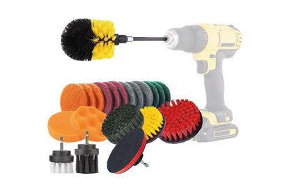 JEU DE BROSSES POUR PERCEUSE - 22 PIECES AMIO