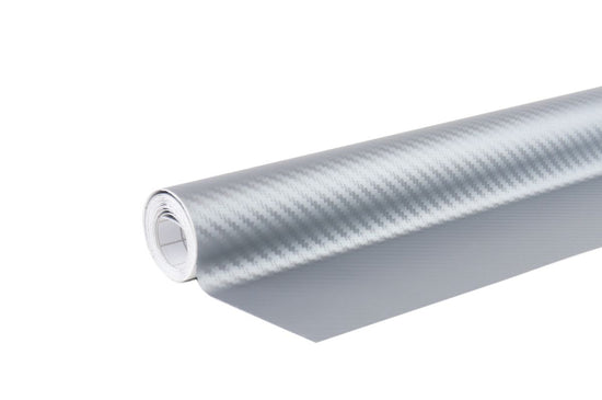FEUILLE 3D EN FIBRE DE CARBONE ARGENT 30CM x 150CM AMIO