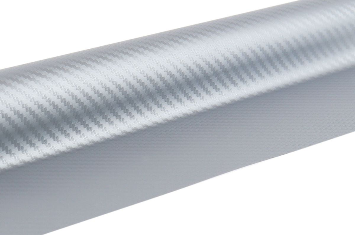 FEUILLE 3D EN FIBRE DE CARBONE ARGENT 30CM x 150CM AMIO
