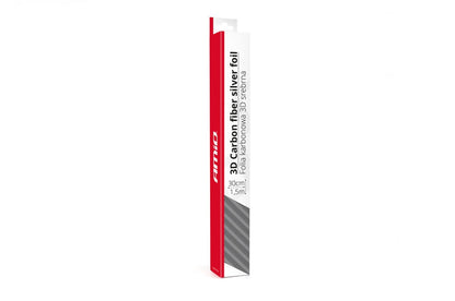 FEUILLE 3D EN FIBRE DE CARBONE ARGENT 30CM x 150CM AMIO