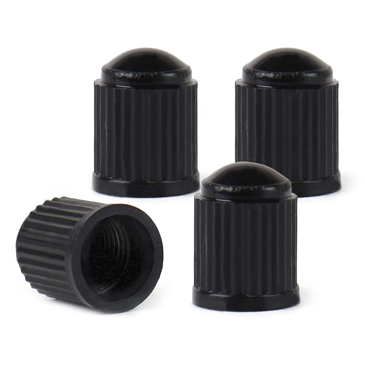 BOUCHONS DE VALVES EN PLASTIQUE NOIR 4PCS AMIO