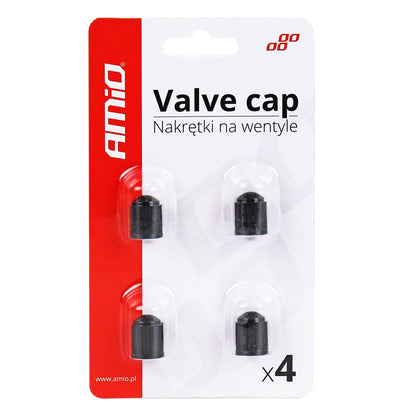 BOUCHONS DE VALVES EN PLASTIQUE NOIR 4PCS AMIO