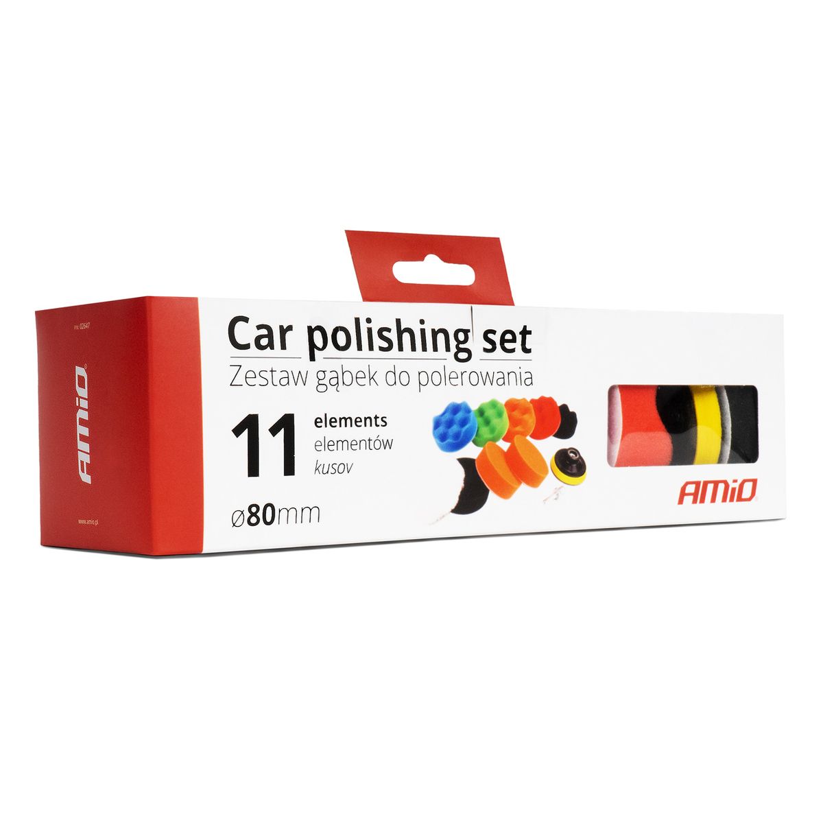 KIT POLISSAGE 11PCS 80MM AVEC ADAPTATEUR PERCEUSE M14 AMIO