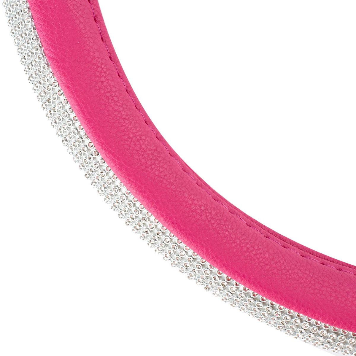 COUVRE VOLANT STRASS ET PAILETTES ROSE 37-39CM AMIO