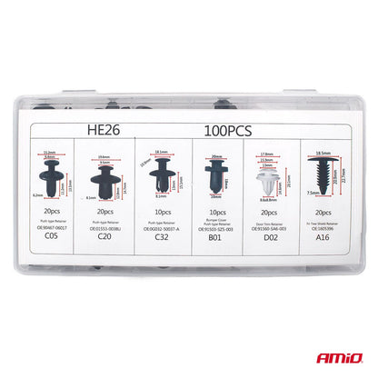 COFFRET AGRAFES 100 PIÈCES AMIO