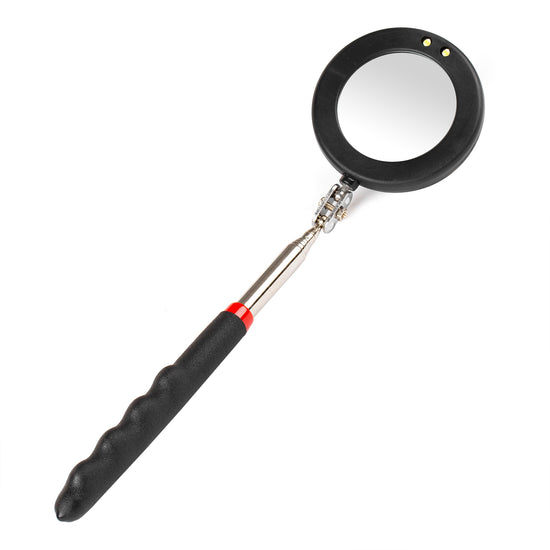 MIROIR (DIAM 50MM) D'INSPECTION TELESCOPIQUE (280 A 870MM) AVEC LAMPE LED AMIO