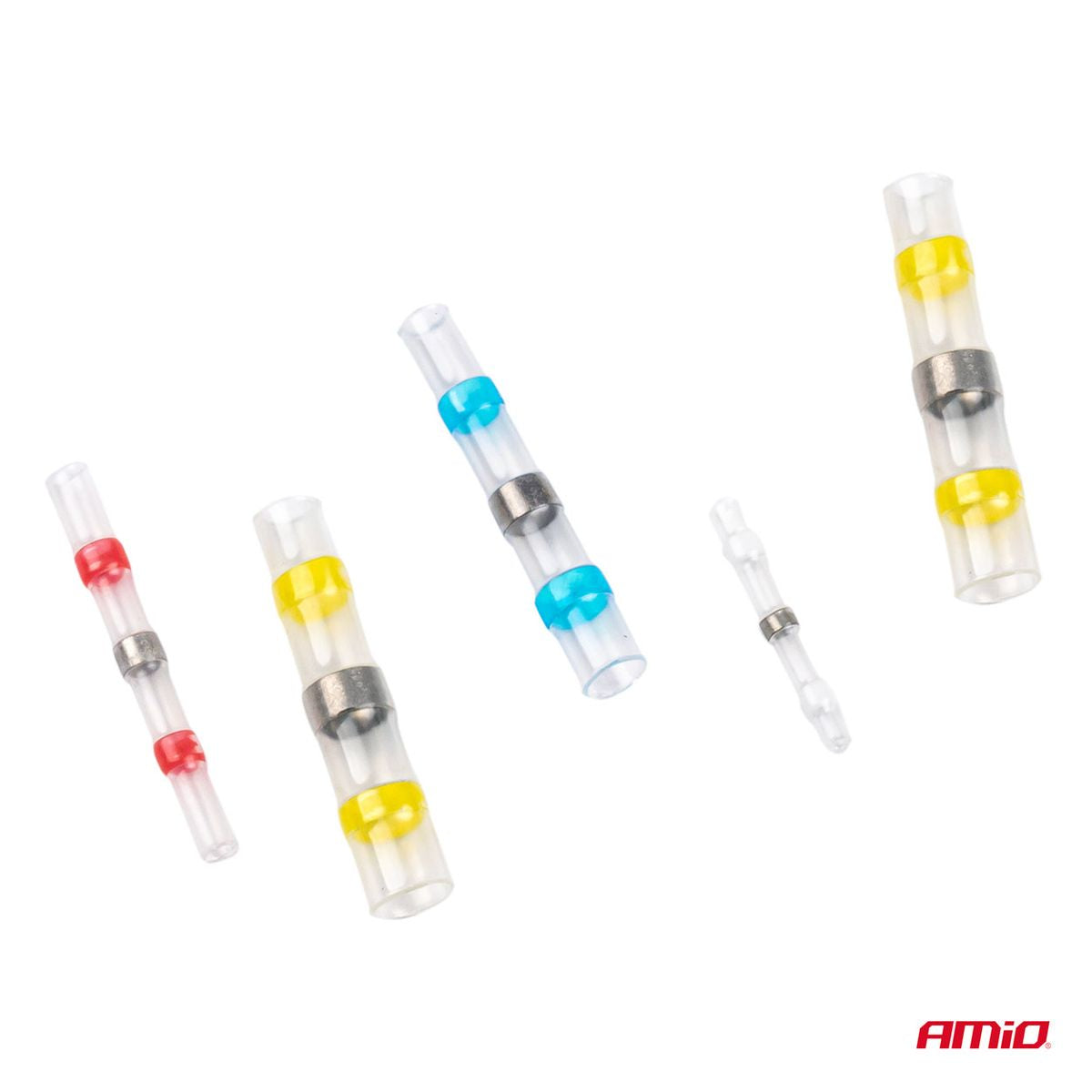 COFFRET CONNECTEURS THERMORÉTRACTABLES A SOUDER 100PCS AMIO