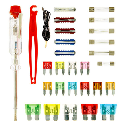 KIT FUSIBLES 29 PCS AVEC TESTEUR + PINCE AMIO